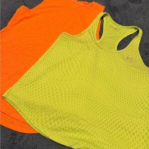 Under Armour Women’s Neon Lime Racerback Tank Top and a new balance top